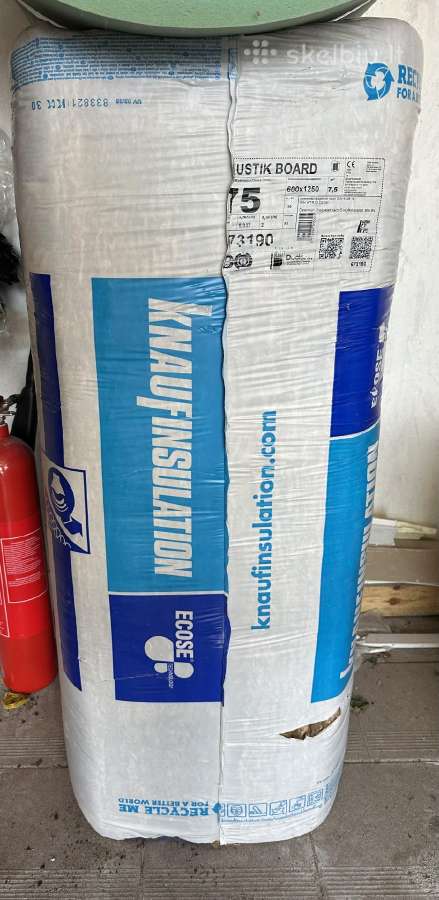Stiklo vata Knauf acoustic 7,5cm