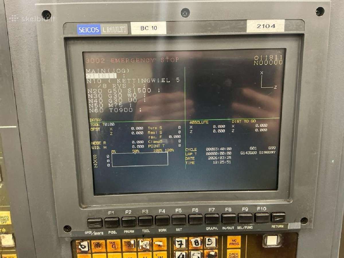 CNC Metalo tekinimo staklės "Hitachi Seiki Ht20r" - nuotraukos Nr. 8
