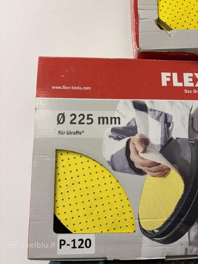 Glaisto šlifavimo popierius Flex 225mm - nuotraukos Nr. 3