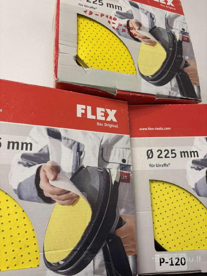 Glaisto šlifavimo popierius Flex 225mm - nuotraukos Nr. 4