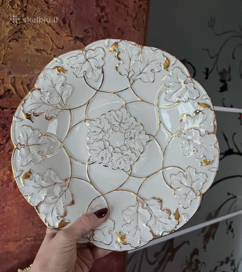 Meissen porcelianinė lėkštė