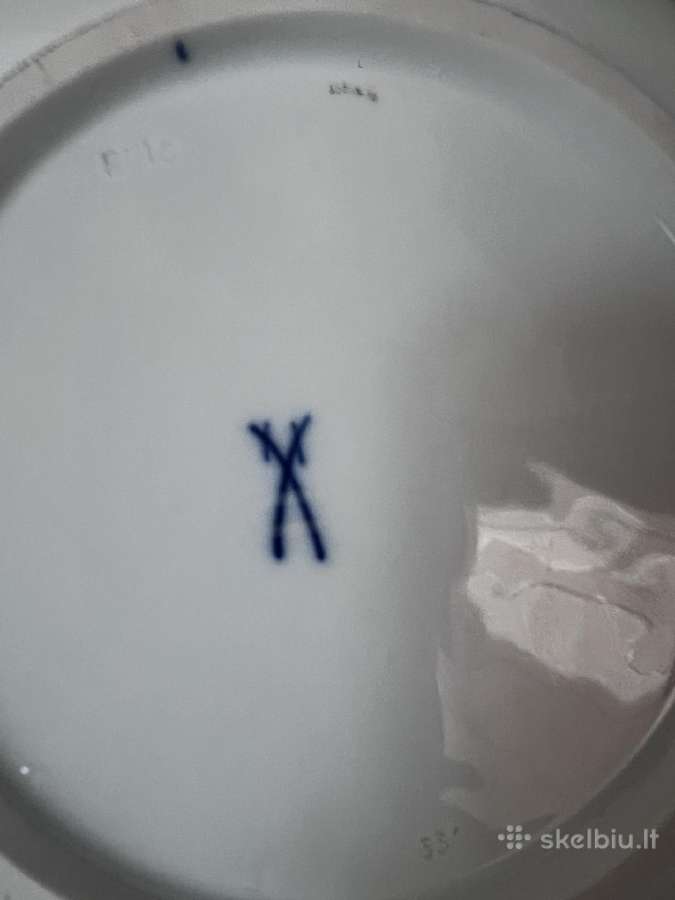 Meissen porcelianinė lėkštė - nuotraukos Nr. 2
