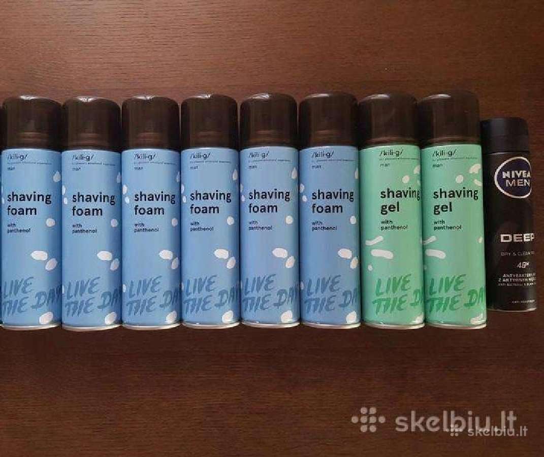 Nauji skutimosi putos + gelis + antiperspirantas