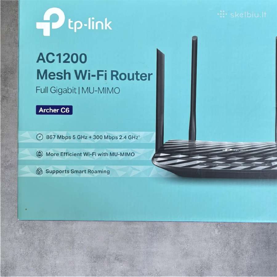 Tp-link Archer C6 Ac1200 maršrutizatorius