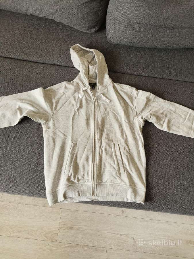 H&m pilkas džemperis su užtrauktuku (Relaxed Fit) - nuotraukos Nr. 2