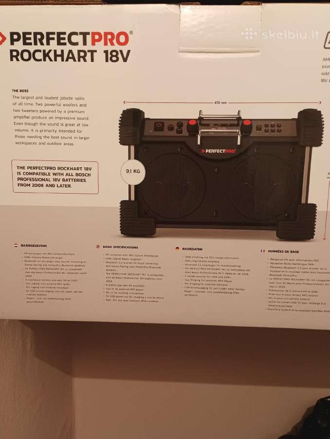 Statybine radija Perfect pro Rockhart