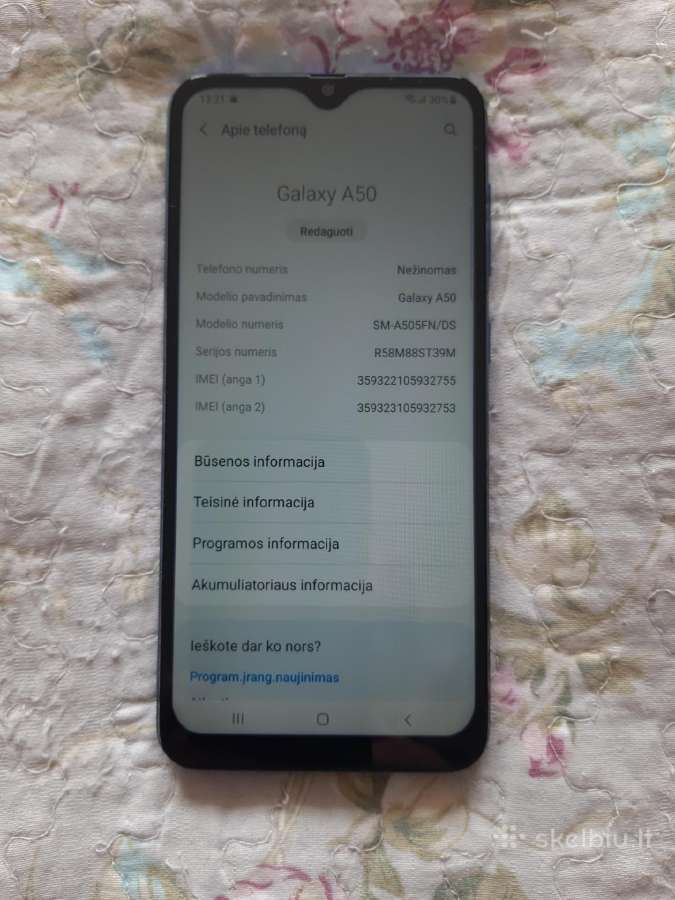 Samsung a 50 - nuotraukos Nr. 3