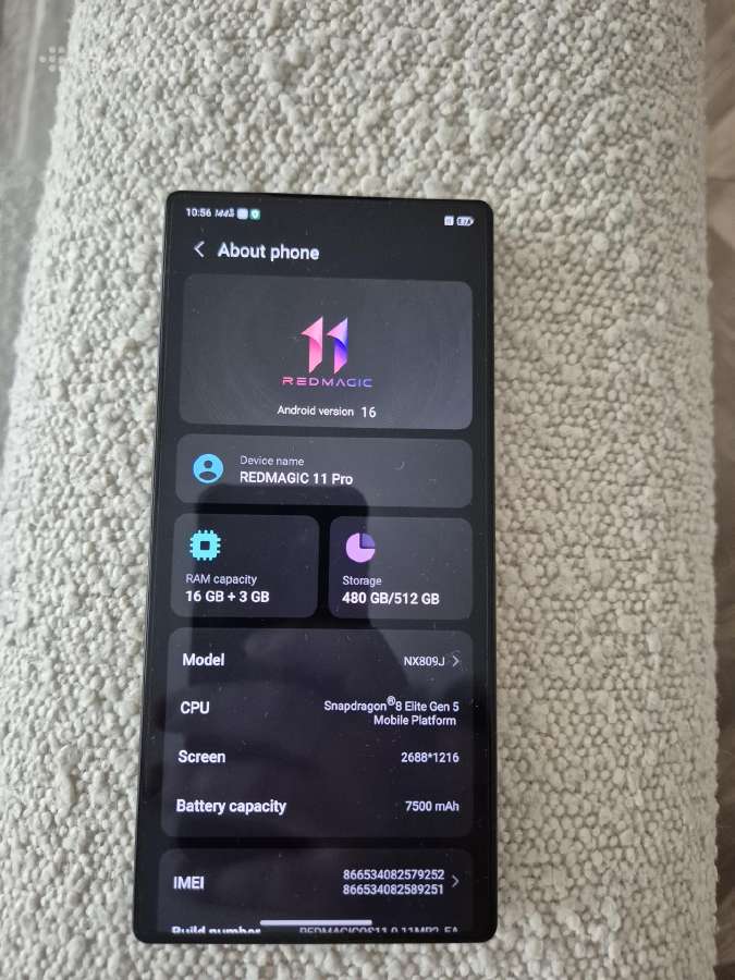 Redmagic 11 Pro 16ram+512gb