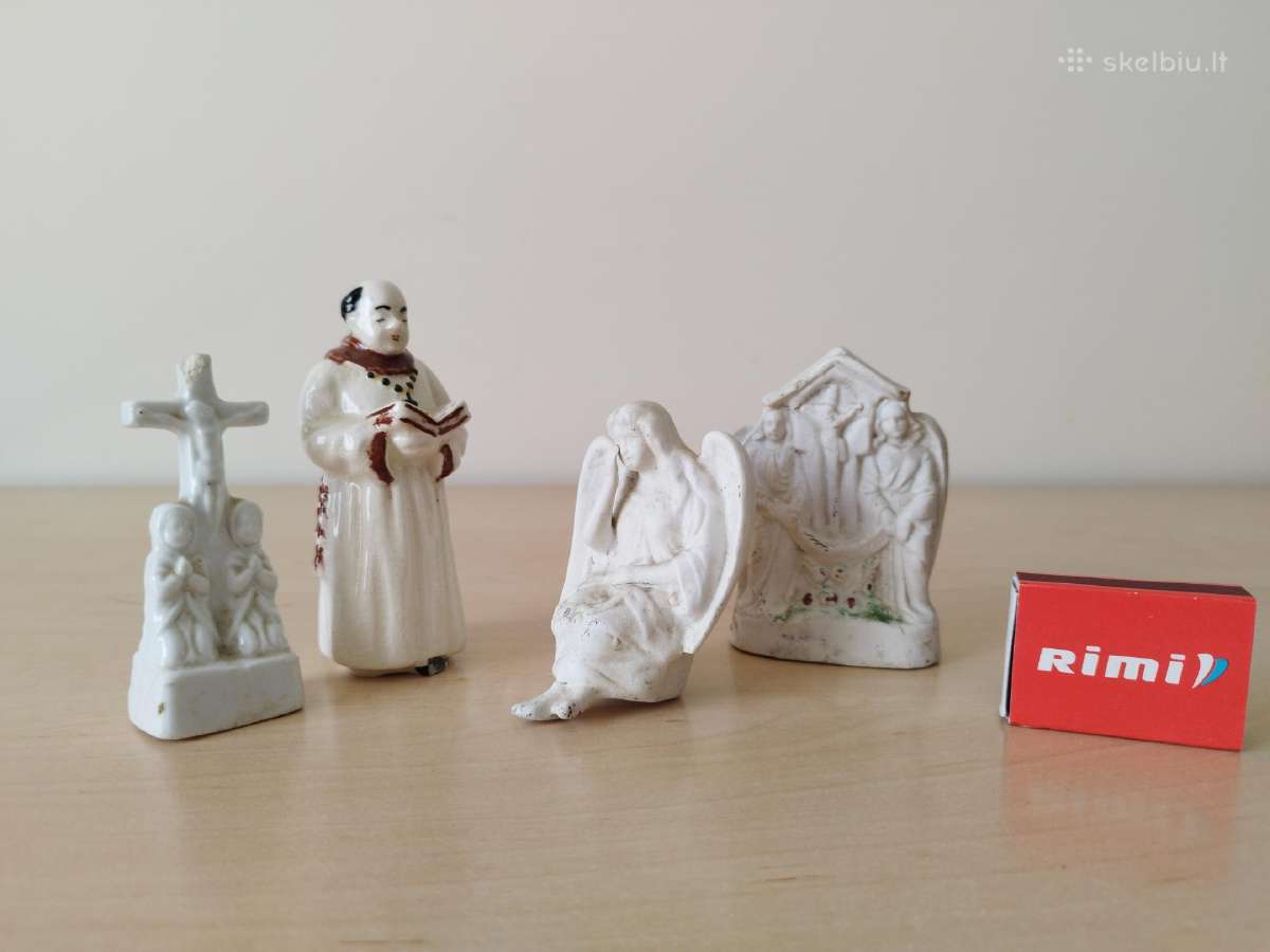 Antikvarinis religinių figūrėlių rinkinys - nuotraukos Nr. 6