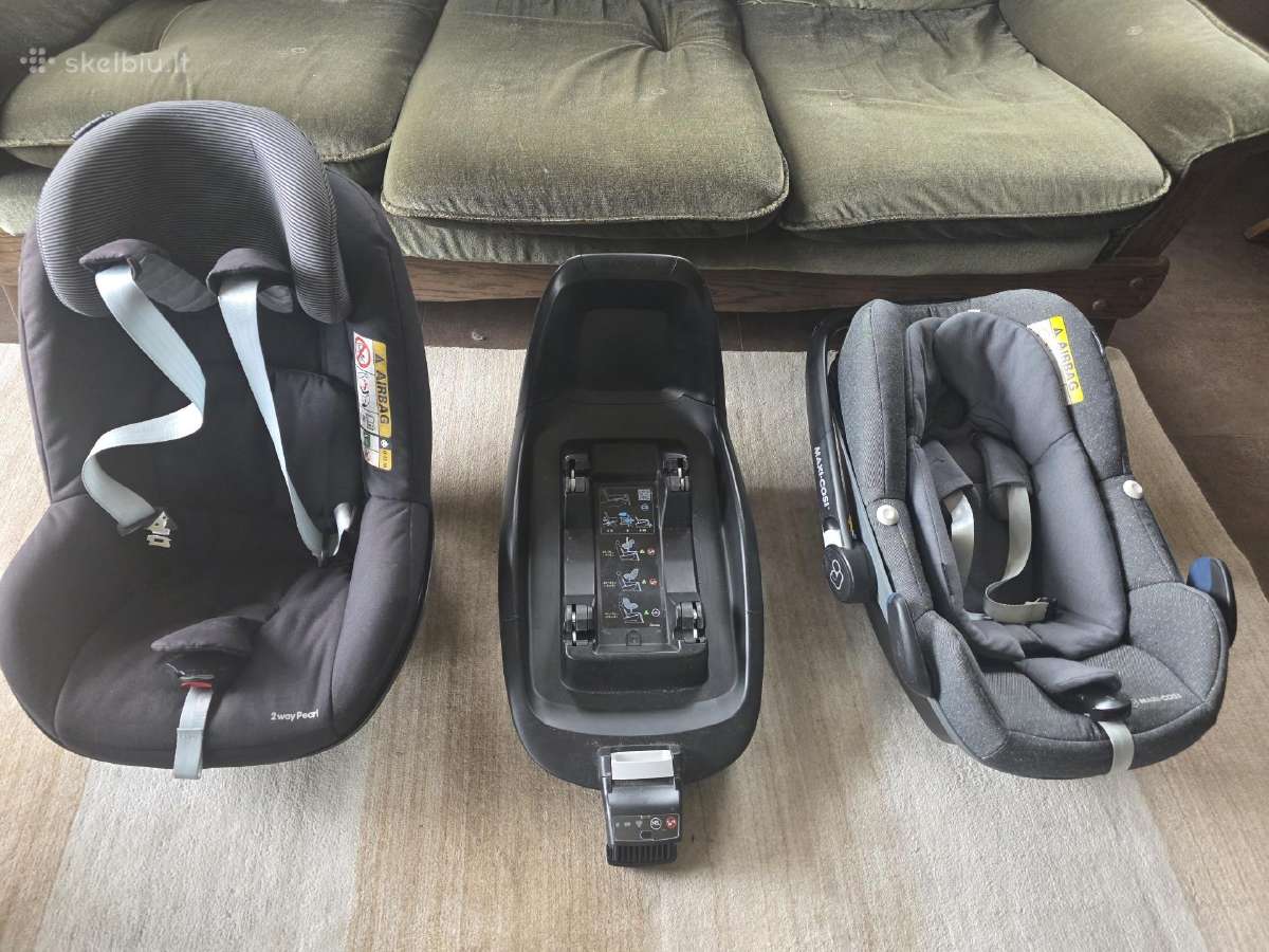Maxi cosi Pebble Plus ir 2 way Pearl su baze