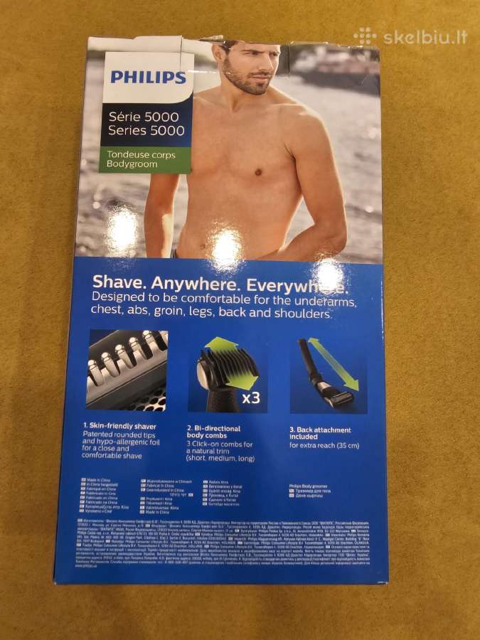 Kūno kirpimo mašinėlė Philips Bg5020/15 - nuotraukos Nr. 5