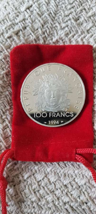 Sidabras 100 francs 1994, Javelin. - nuotraukos Nr. 2