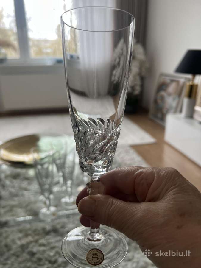 Krištolinės šampano taures Vokietija - nuotraukos Nr. 5