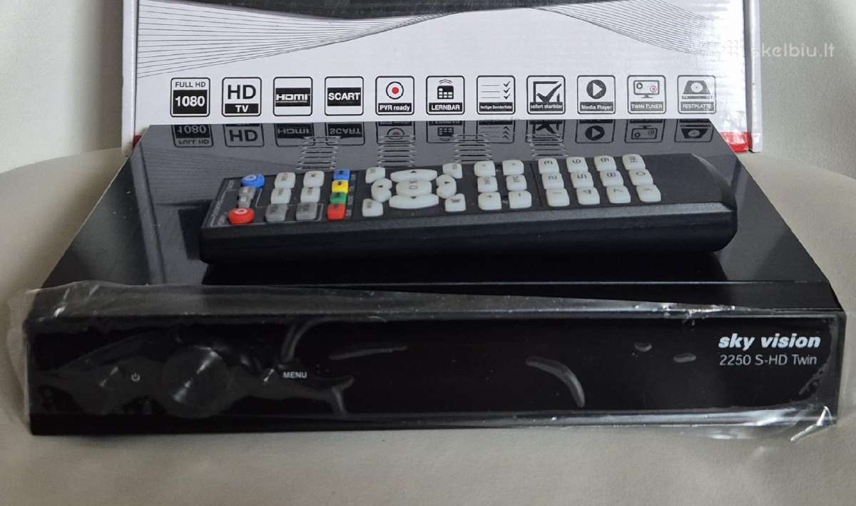 Sky Vision 2250 S-HD Twin HDD palydovinis imtuvas - nuotraukos Nr. 2