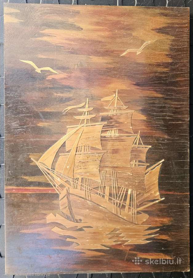 Paveikslas Burlaivis Vintažinis/reljefinis