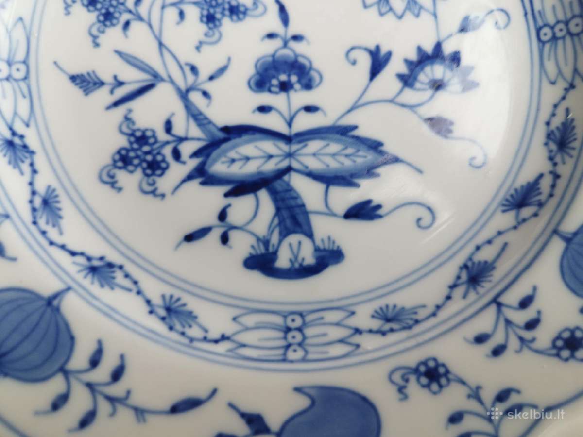 Meissen lėkštė, Onion - nuotraukos Nr. 2