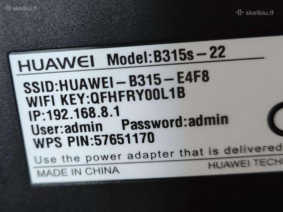 Huawei B315s-22 - nuotraukos Nr. 2