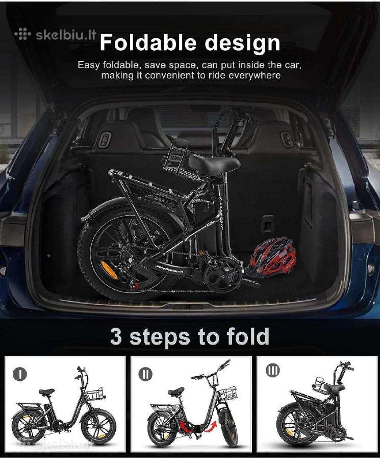 Samebike elektrinis dviratis C05pro-IT - nuotraukos Nr. 5