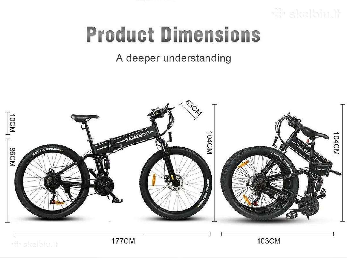 Elektrinis dviratis Samebike Lo26-II-ft-yd 900w - nuotraukos Nr. 3