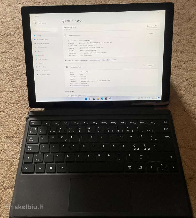 Microsoft surface pro 7
