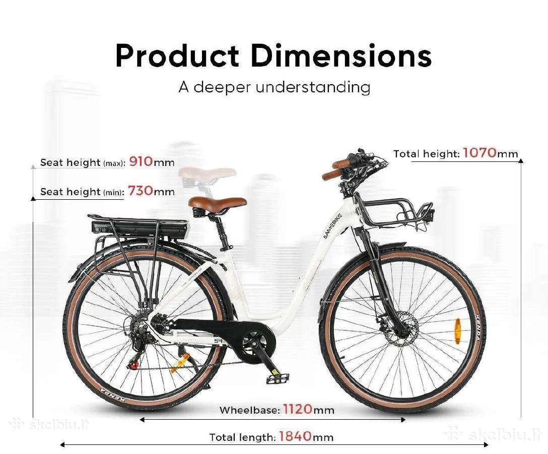 Samebike RS-a07 500w elektrinis dviratis - nuotraukos Nr. 7