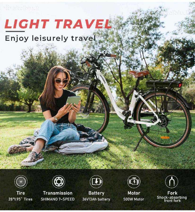 Samebike RS-a07 500w elektrinis dviratis - nuotraukos Nr. 9