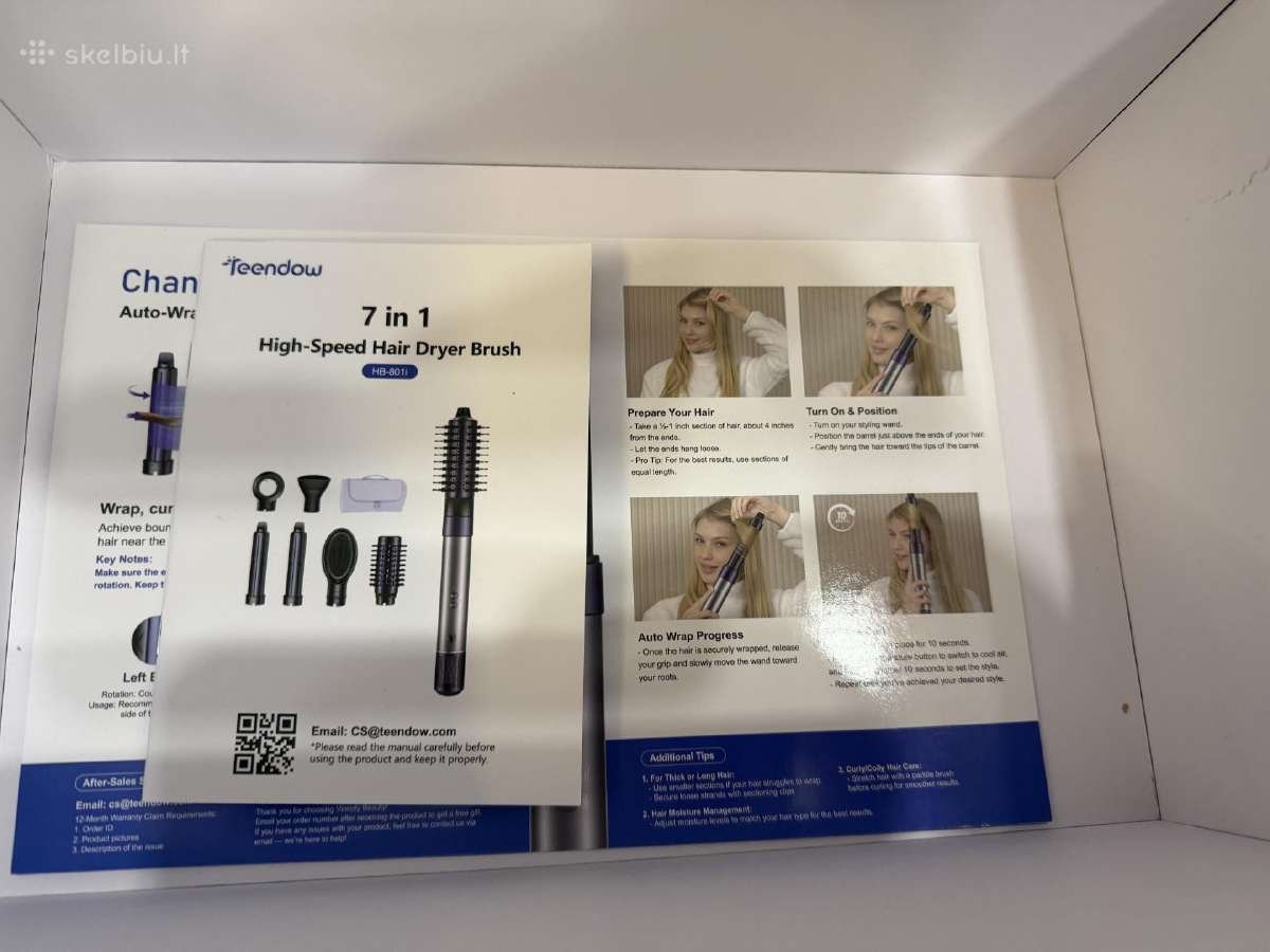 Teendow 7 in 1 plaukų formavimo rinkinys - nuotraukos Nr. 19
