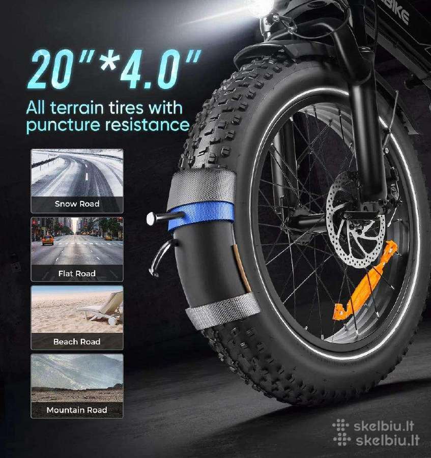 Elektrinis dviratis Samebike Lotdm200-II 750w - nuotraukos Nr. 10