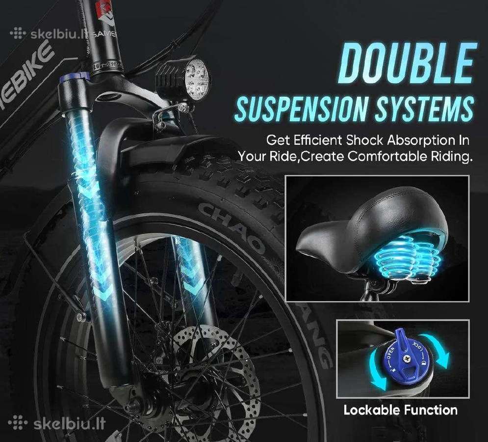 Elektrinis dviratis Samebike Lotdm200-II 750w - nuotraukos Nr. 11