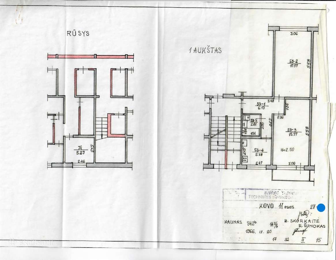 2 kambarių būtas kovo 11-osios g.27 -?