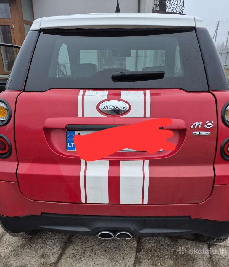 Parduodamas microcar m8 2012m mašiniukas.