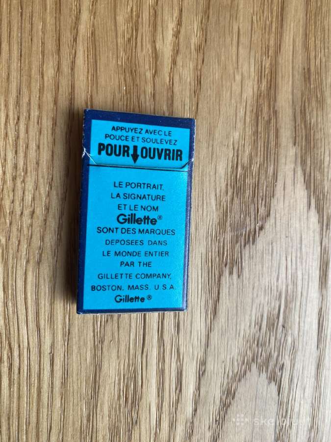 Vintage Gillette Silver Blue Razor Blades - nuotraukos Nr. 5