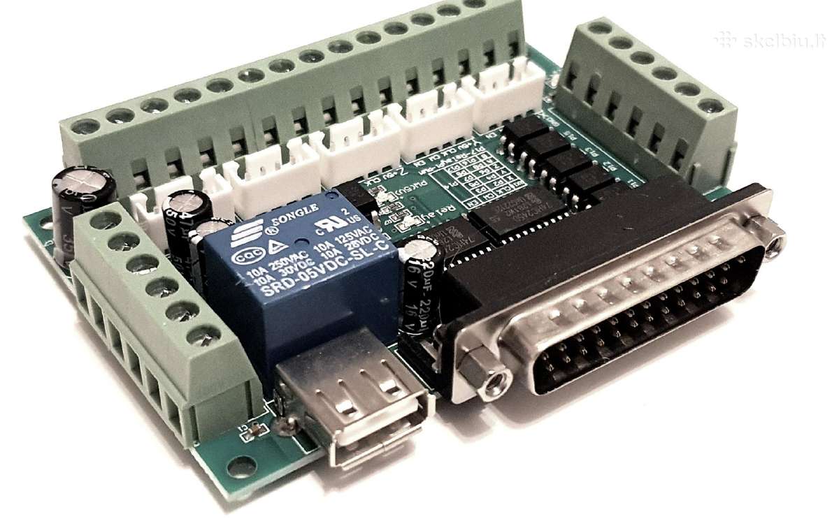 5 ašių CNC valdiklis (Breakout Board) Lpt ir - nuotraukos Nr. 4