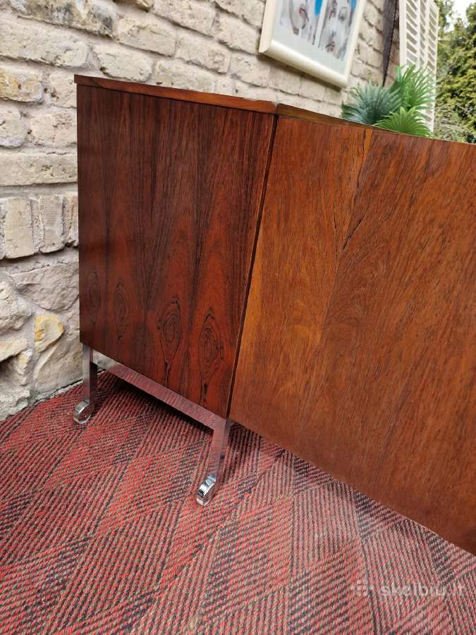 Vintažinis mid century gėrimų šaldytuvas su baru - nuotraukos Nr. 18
