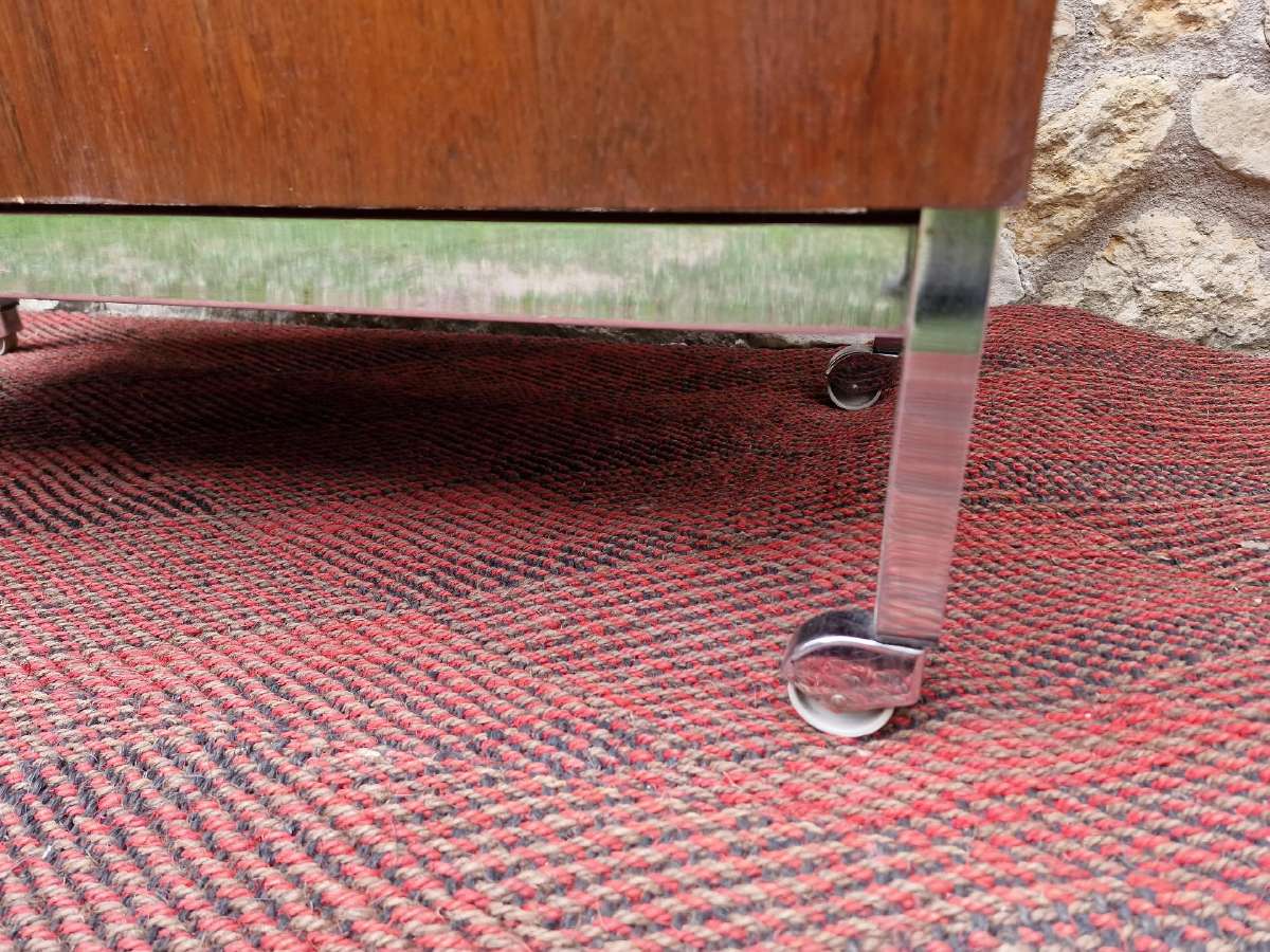 Vintažinis mid century gėrimų šaldytuvas su baru - nuotraukos Nr. 21