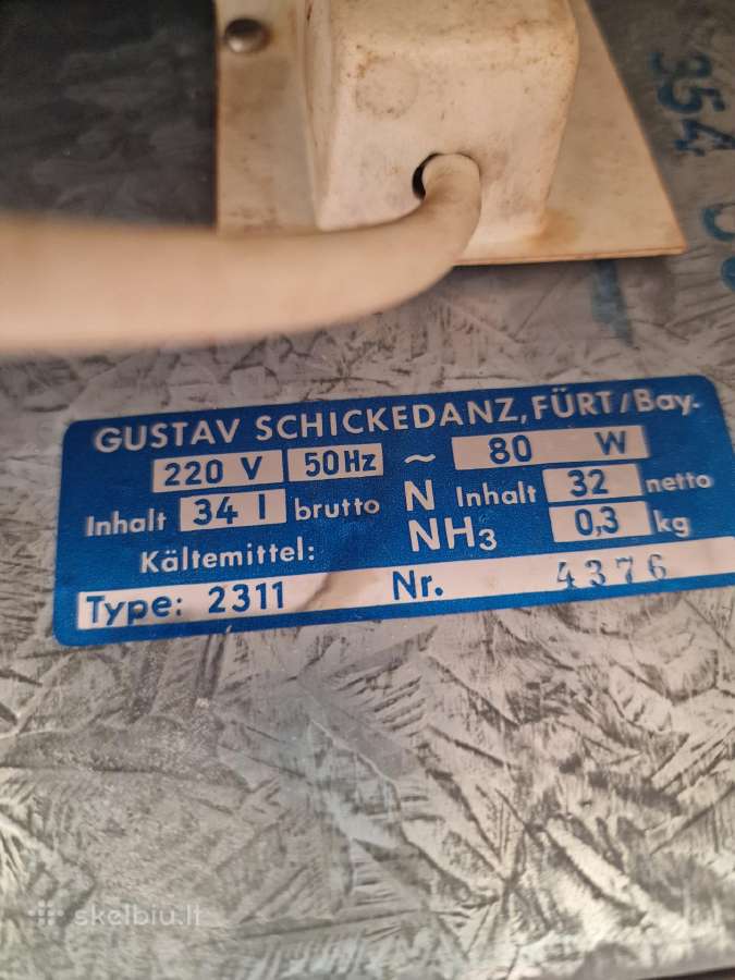 Vintažinis mid century gėrimų šaldytuvas su baru - nuotraukos Nr. 23