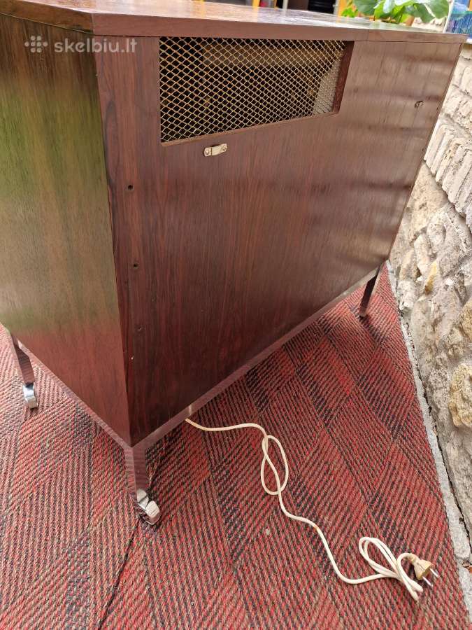Vintažinis mid century gėrimų šaldytuvas su baru - nuotraukos Nr. 24