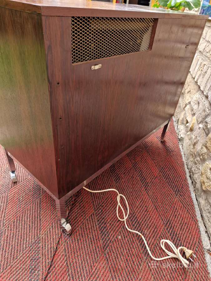 Vintažinis mid century gėrimų šaldytuvas su baru - nuotraukos Nr. 27