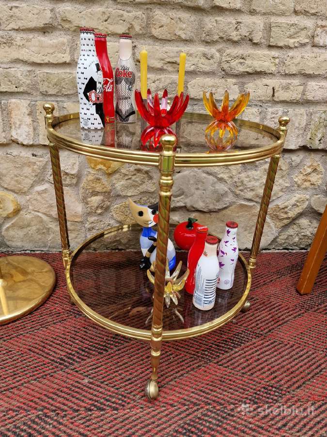 Vintažinis mid century serviravimo staliukas