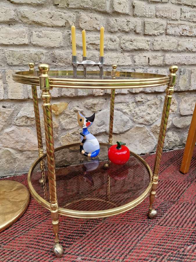 Vintažinis mid century serviravimo staliukas - nuotraukos Nr. 11