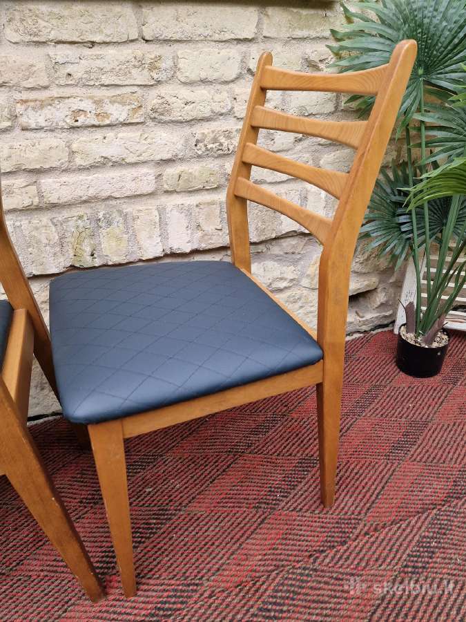 Vintažinės mid century bukmedžio kėdės - nuotraukos Nr. 5