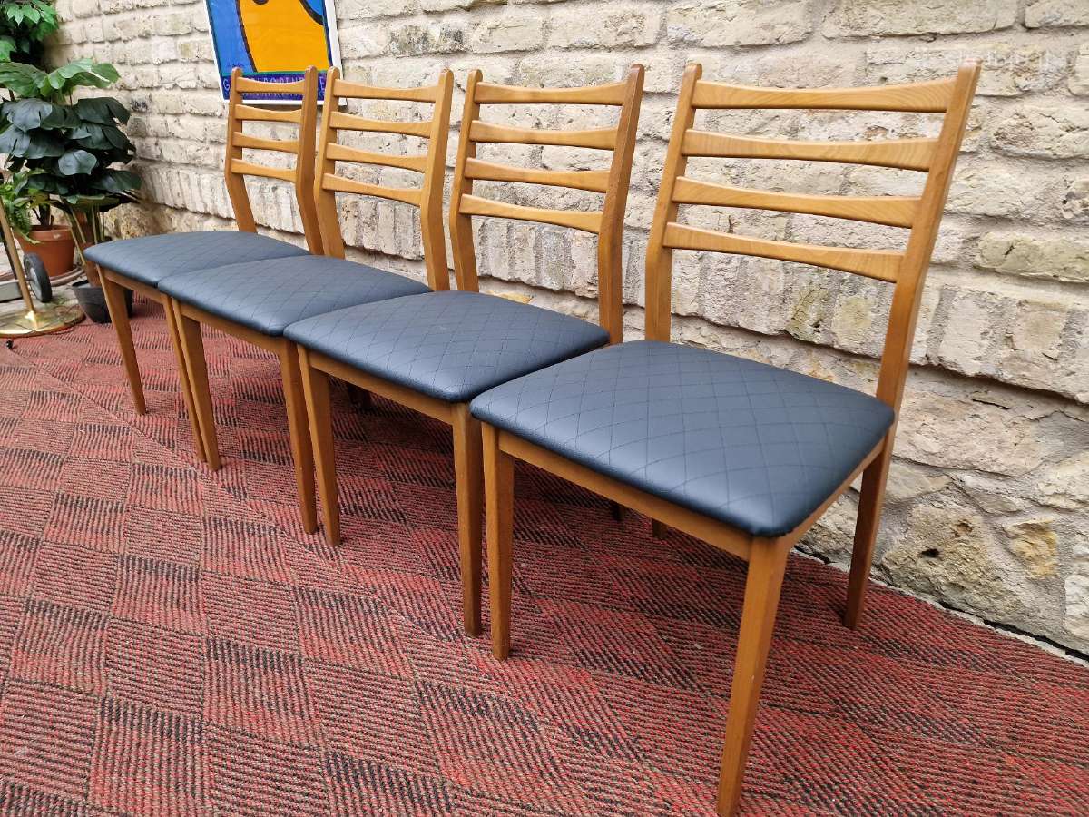 Vintažinės mid century bukmedžio kėdės - nuotraukos Nr. 7