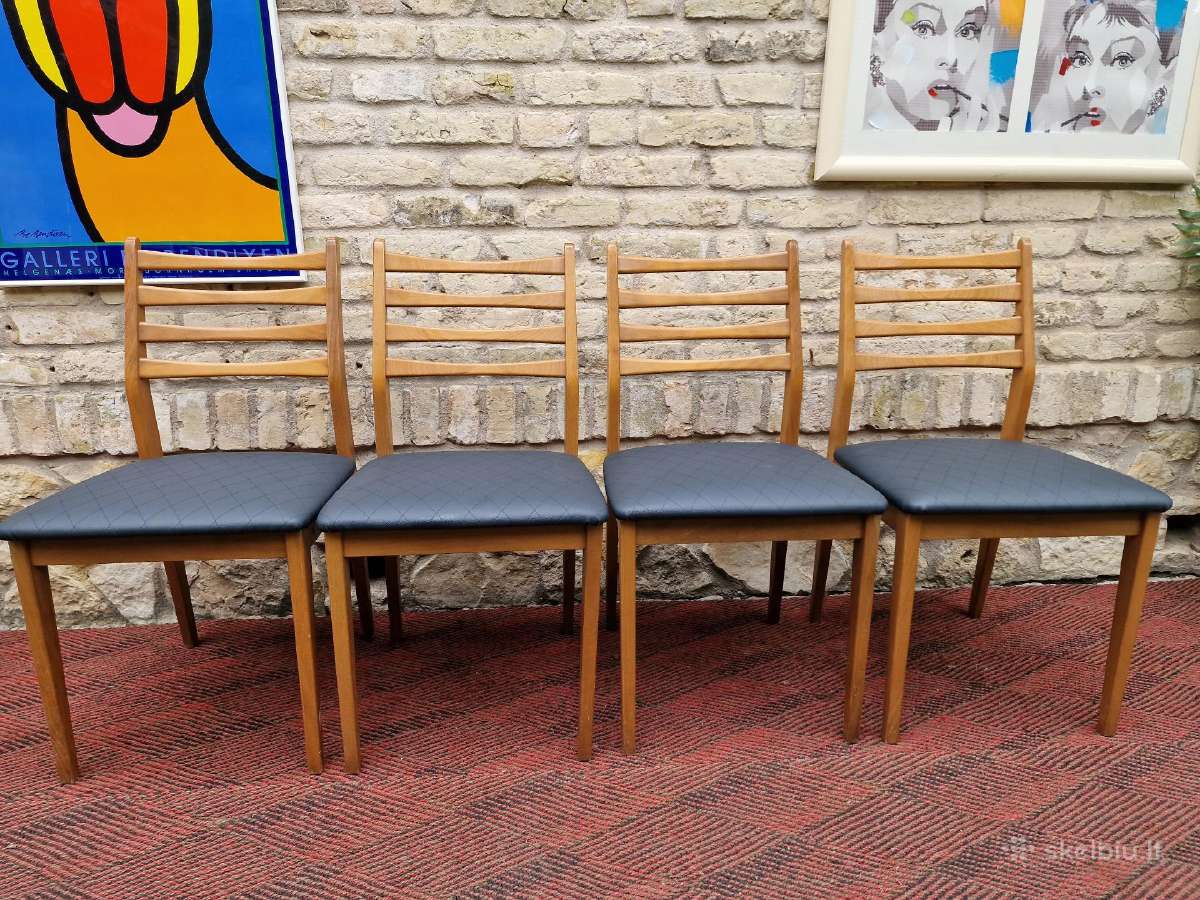 Vintažinės mid century bukmedžio kėdės - nuotraukos Nr. 9