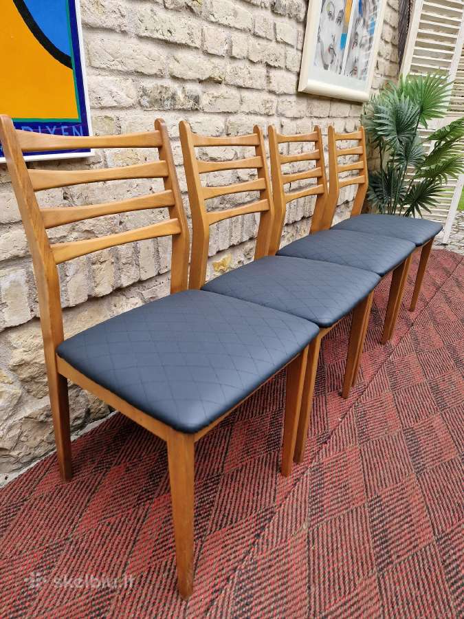 Vintažinės mid century bukmedžio kėdės - nuotraukos Nr. 11