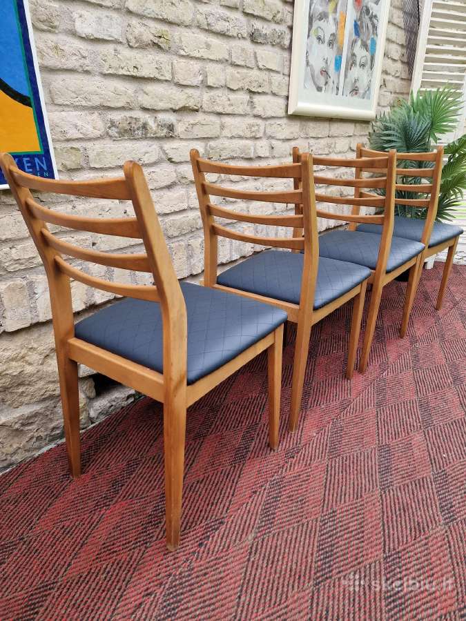 Vintažinės mid century bukmedžio kėdės - nuotraukos Nr. 12