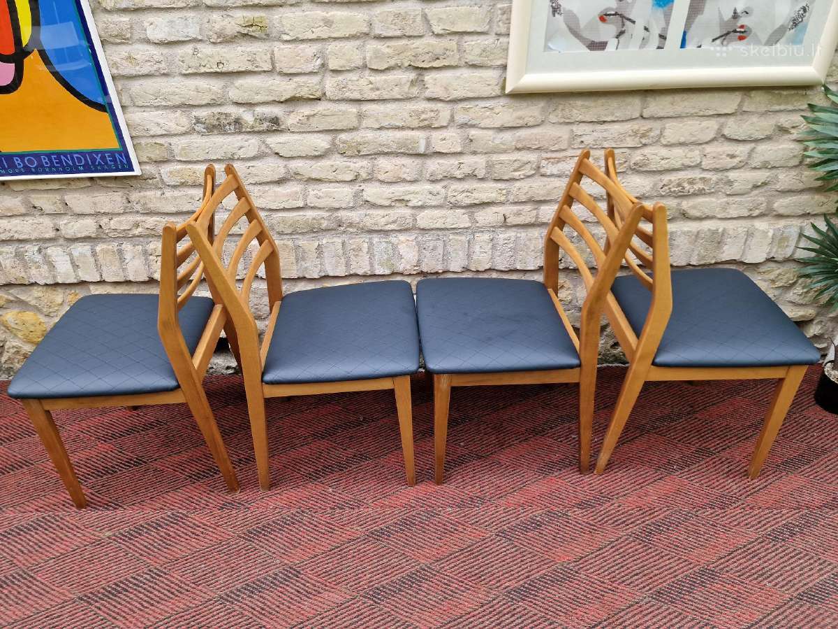 Vintažinės mid century bukmedžio kėdės - nuotraukos Nr. 13