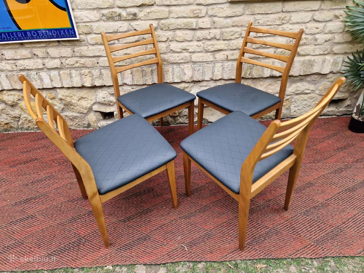 Vintažinės mid century bukmedžio kėdės - nuotraukos Nr. 14