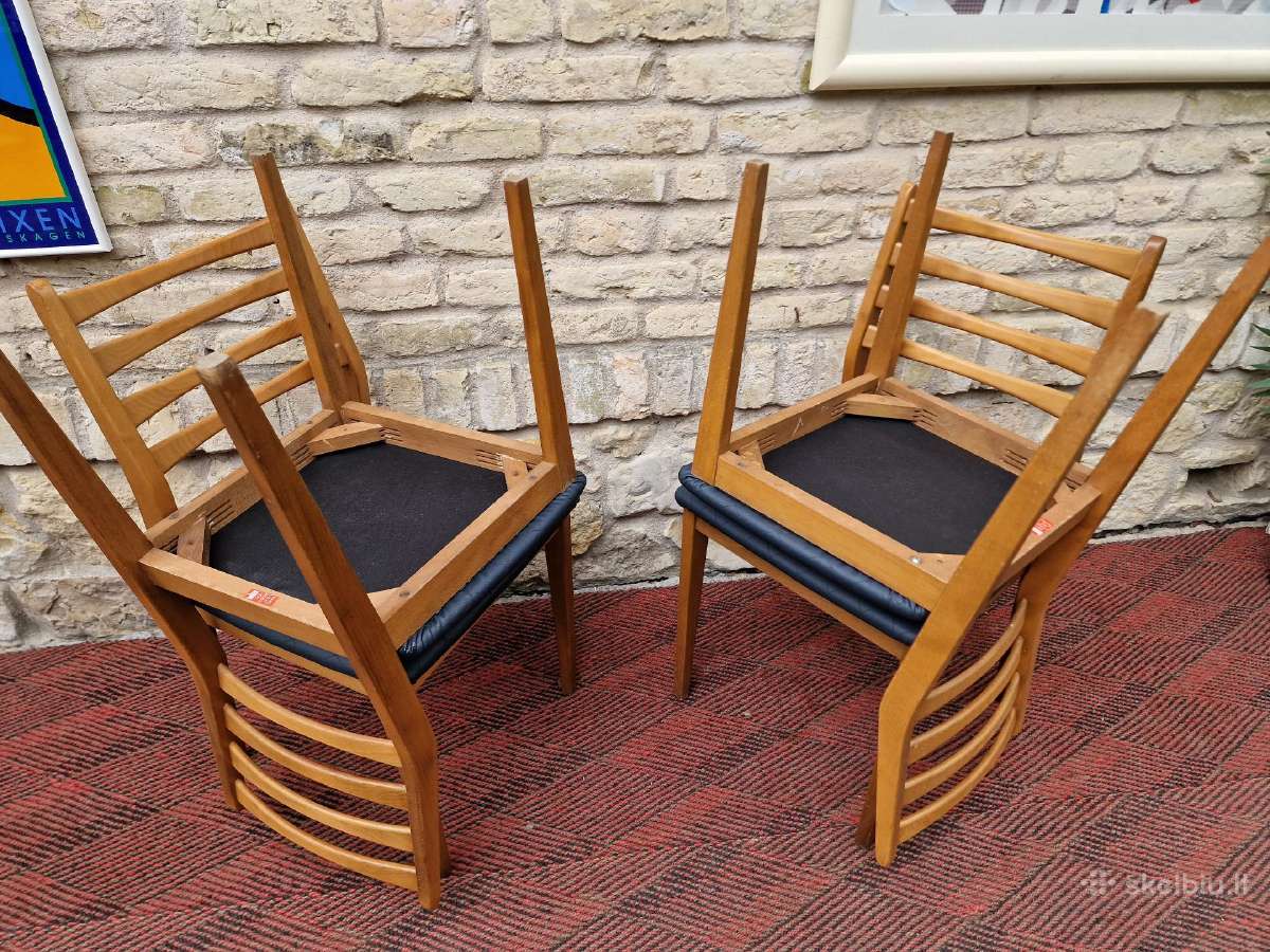 Vintažinės mid century bukmedžio kėdės - nuotraukos Nr. 17