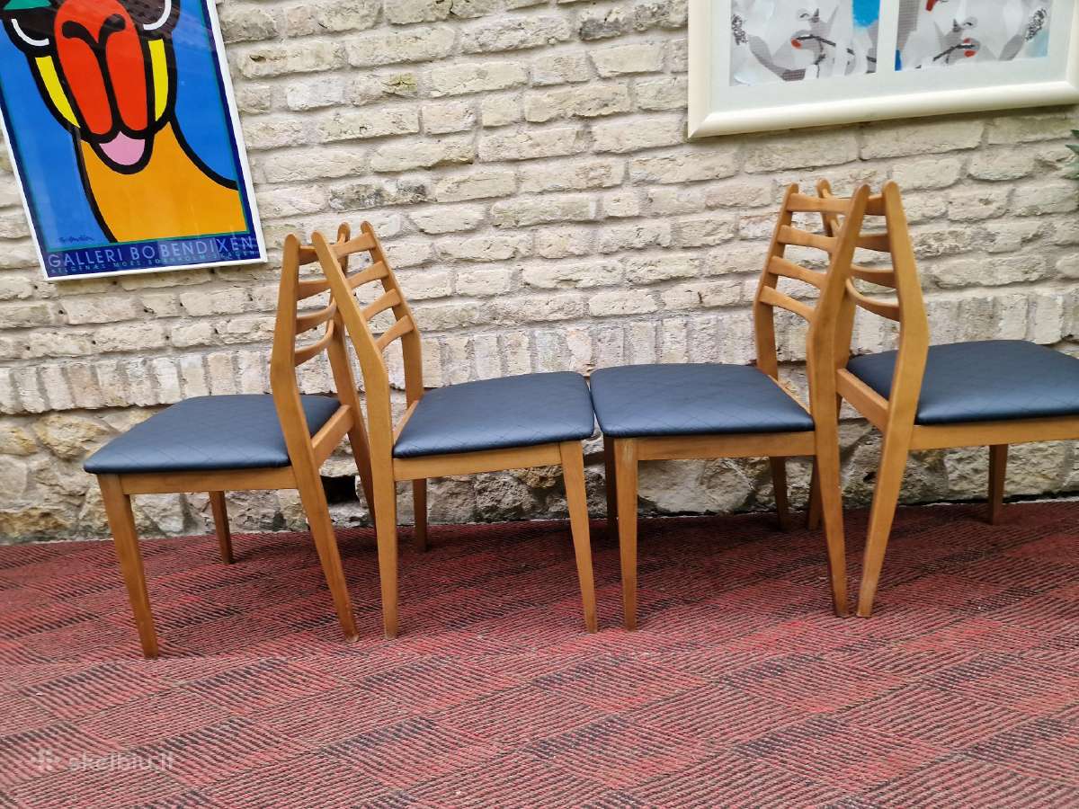 Vintažinės mid century bukmedžio kėdės - nuotraukos Nr. 18