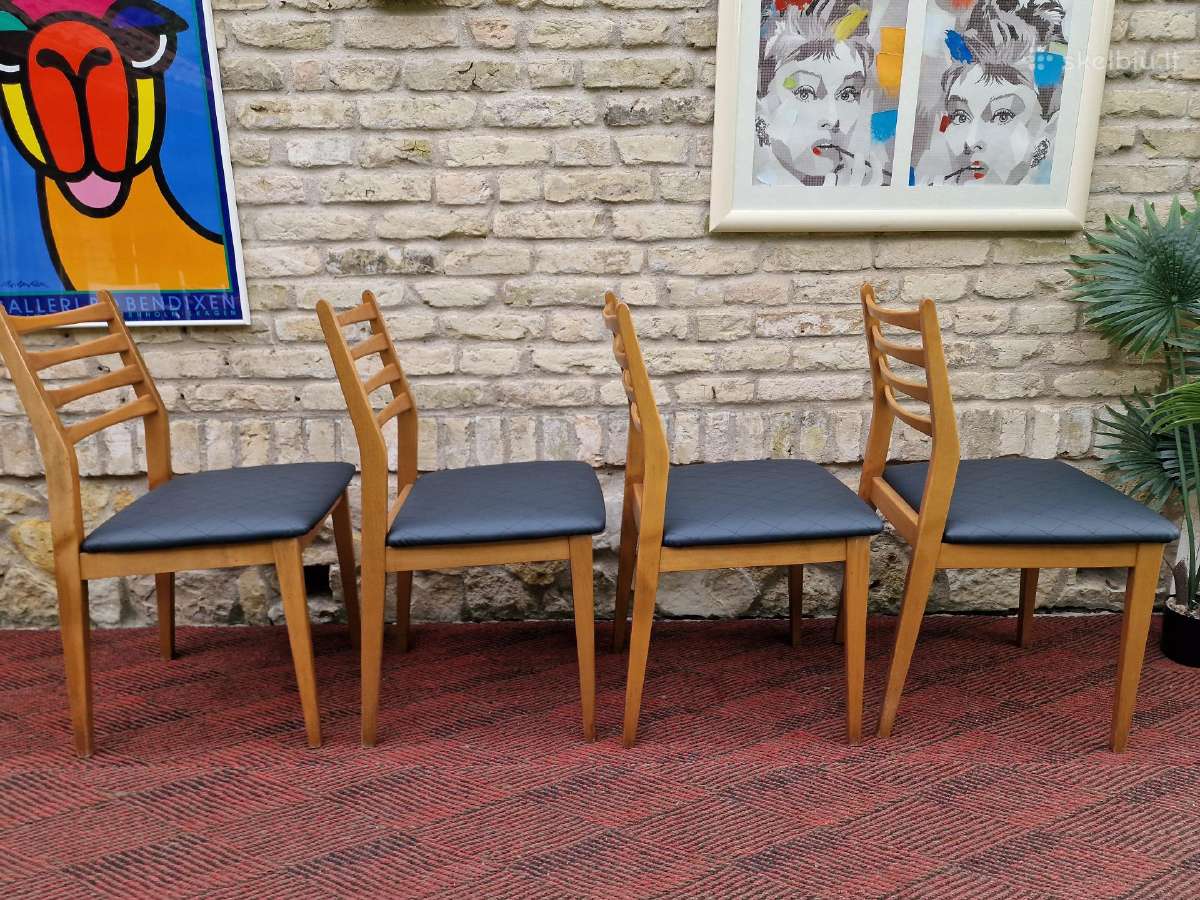 Vintažinės mid century bukmedžio kėdės - nuotraukos Nr. 21